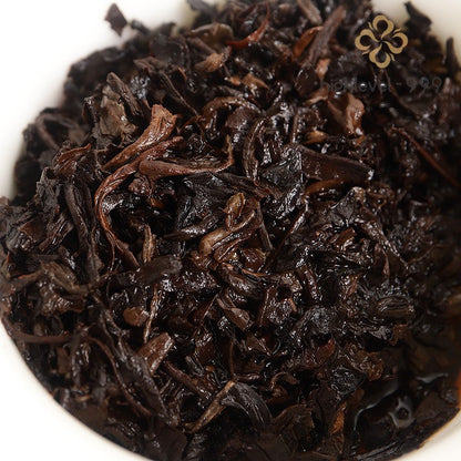 50g Ripe Pu'er Yunnan 2012 Lexingxiang Banzhang Golden Bud Aged Ripe Tea Brick