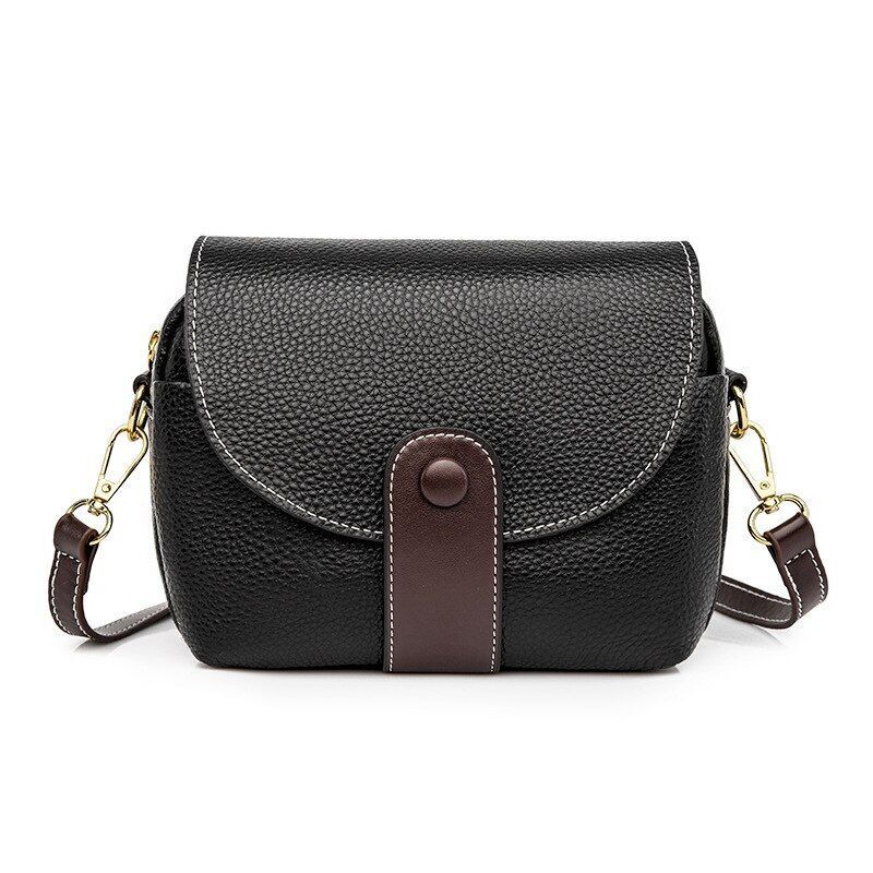 Fashion Bag Shell Sling Handbag Genuine Leather Vintage Shoulder Purse 19*15*7CM