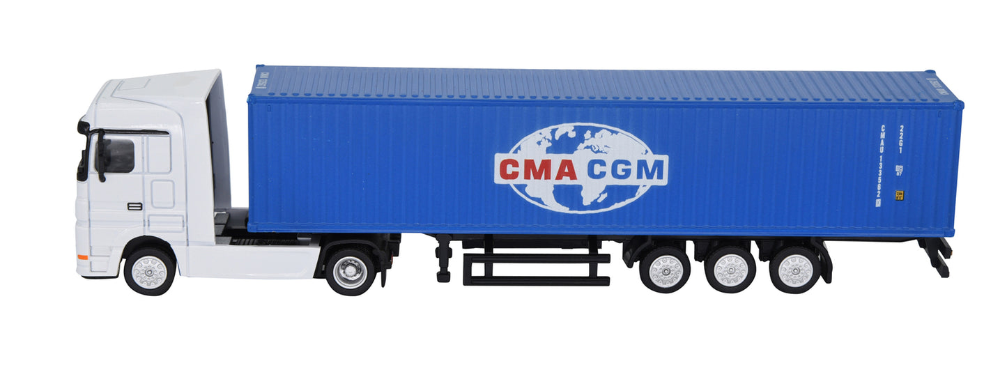 1:87 40GP Metal Shipping Container Truck Model Toy Home Office Decor Gift