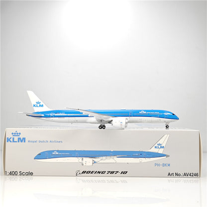 1:400 Aviation KLM BOEING B787-10 Passenger Airplane Diecast Plane Model