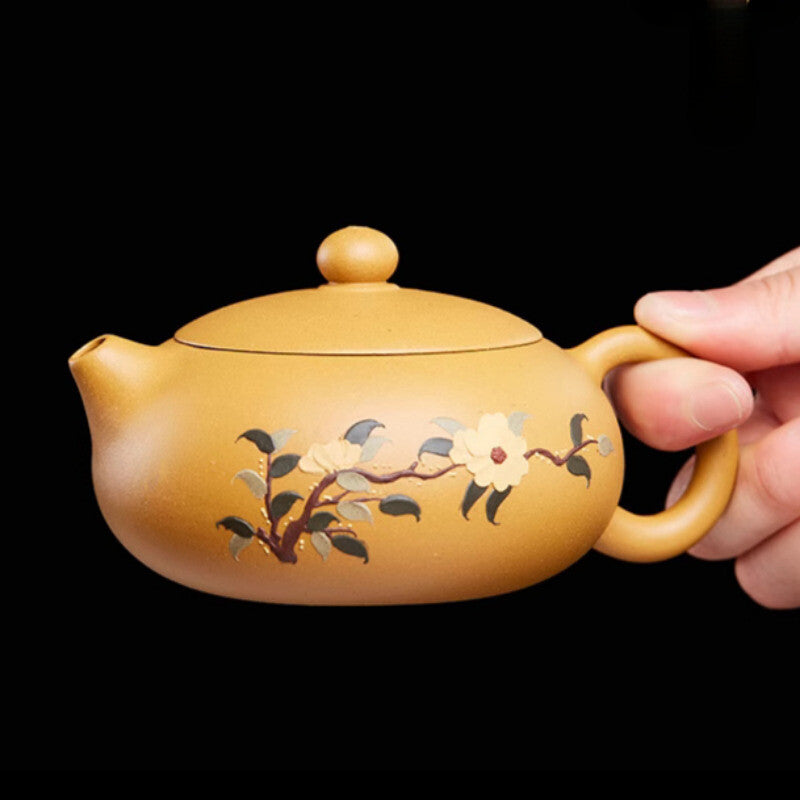 Yixing Zisha Teapot Handmade Xishi Section Mud Soaked Gift Kung Fu Tea Set