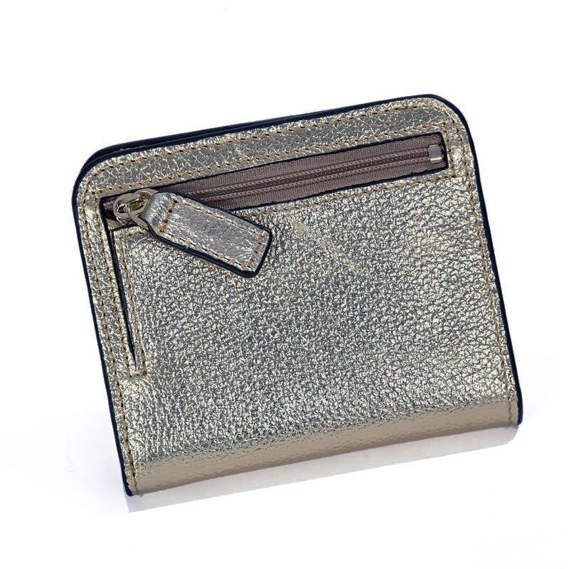 Fashion Leather Wallet Mini Purse Small Pouch Coin Pocket Zipper 10.5*9*1CM 1 PC