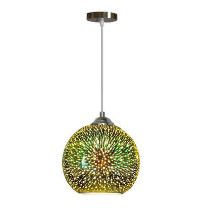 Pendant Lights Chandelier Ceiling Glass LED Colorful 3D Fireworks E27 Lamps 20cm