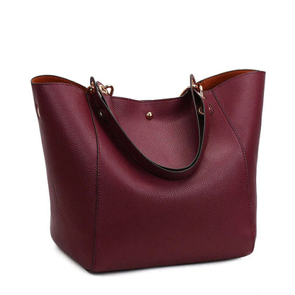 Handbags Women Tote Bag Female Lychee Leather Shoulder Bag Women's Bags