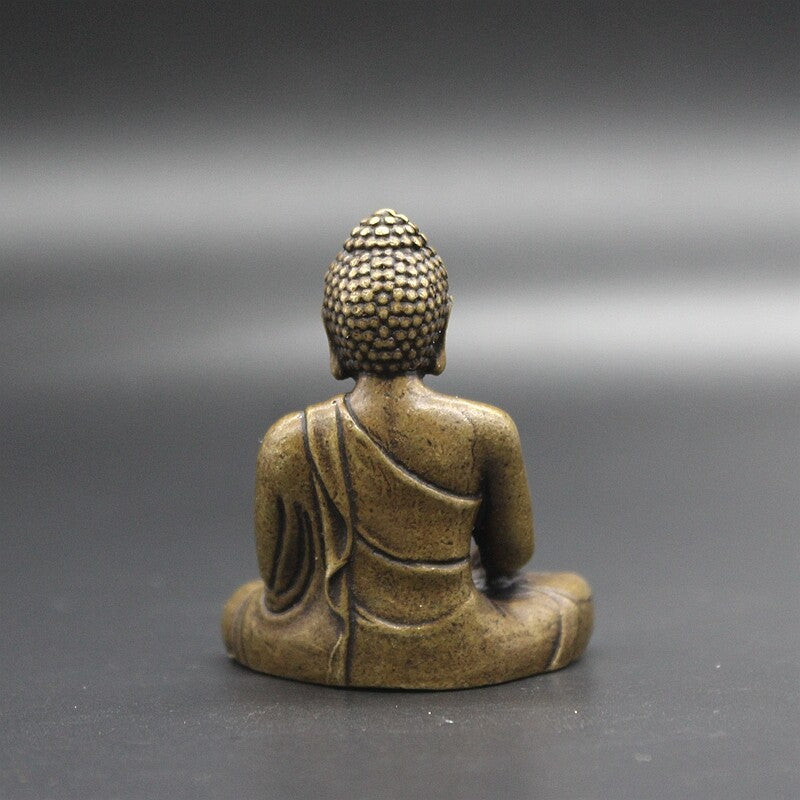 Buddhism 4cm Tibet Copper Sculpture Shakyamuni Amitabha Buddha Statue Crafts