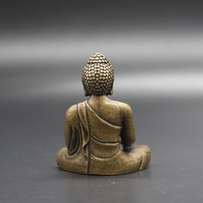 Buddhism 4cm Tibet Copper Sculpture Shakyamuni Amitabha Buddha Statue Crafts