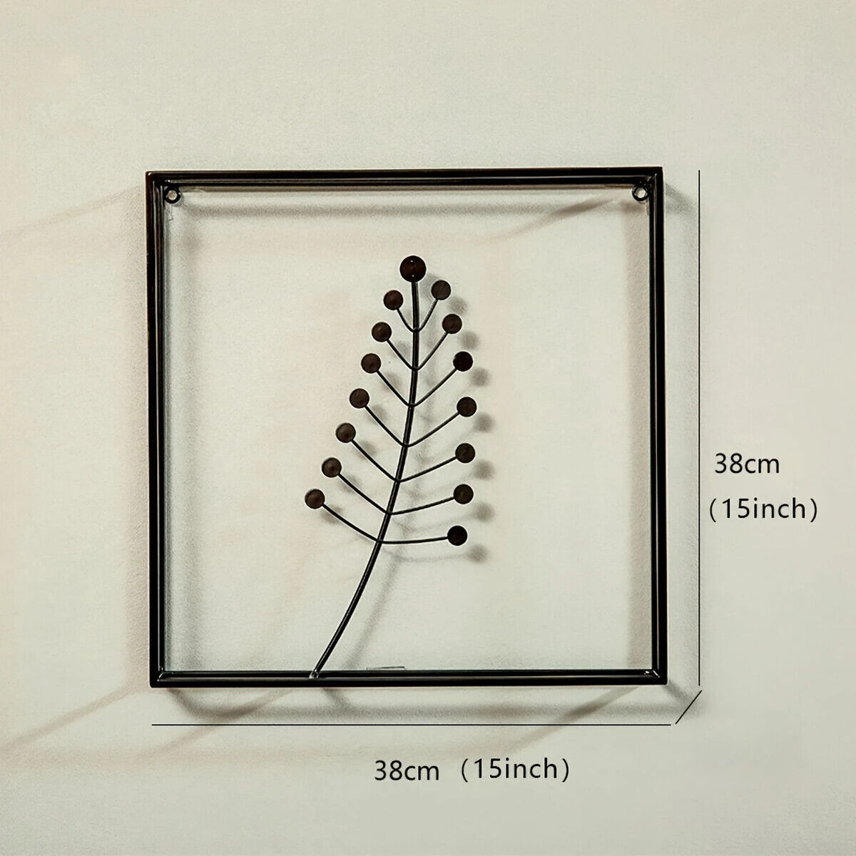 Plant Line Shape Iron Wall Hanging, Modern Fashion Hanging Iron Metal Wall