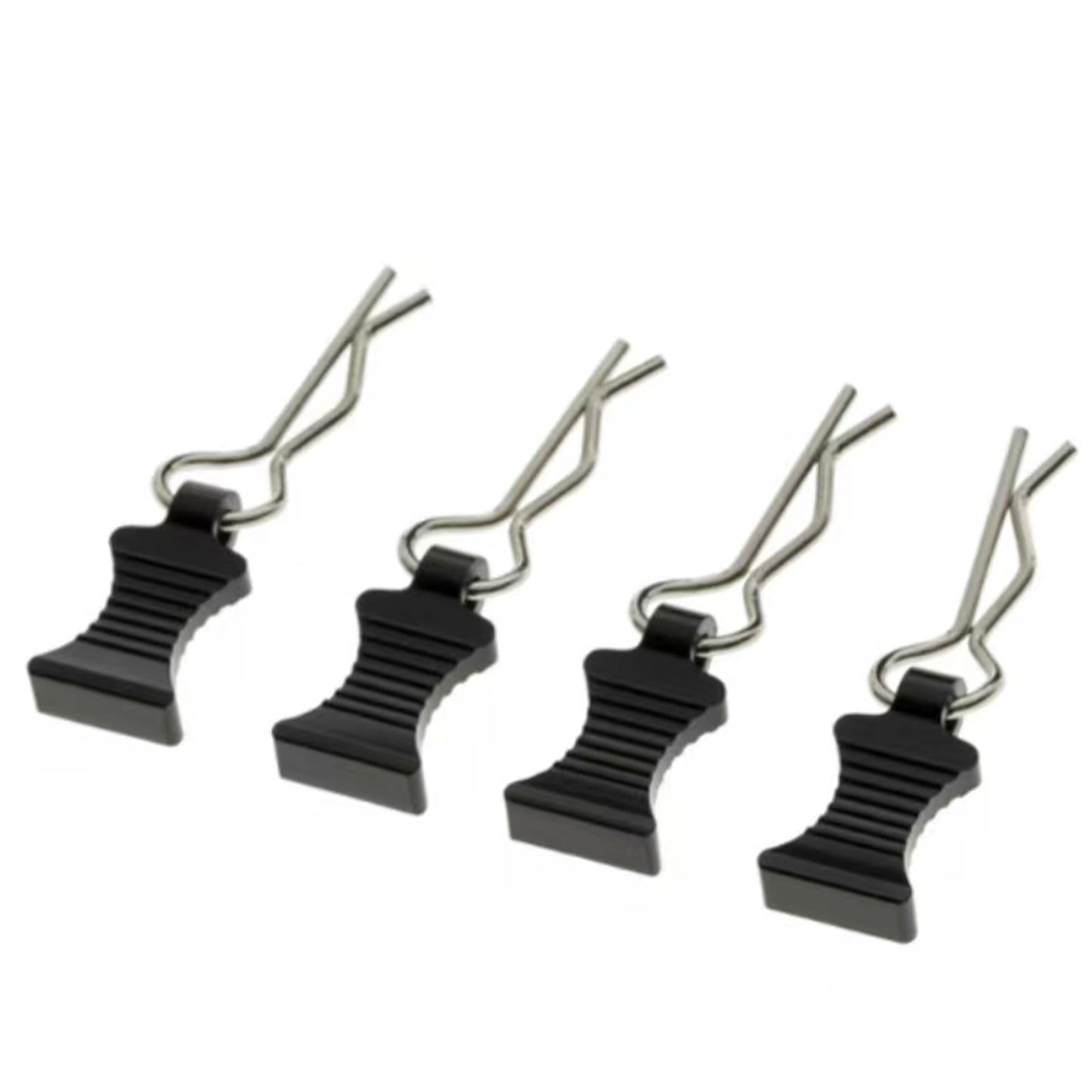 4Pcs Alloy&Steel R-type Body Clips With Mount For Axial SCX6 AXI05000 1/6 RC Car