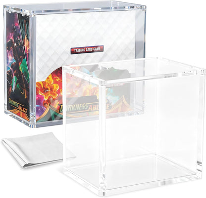 PKMN Booster Box Case Protector, 8Mm + 5Mm Ultra Thick Acrylic Booster Box Case