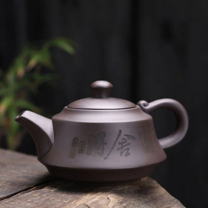 Yixing Teapot Tea Pot Filter Xishi Pot Beauties Handmade Purple Clay Teaware