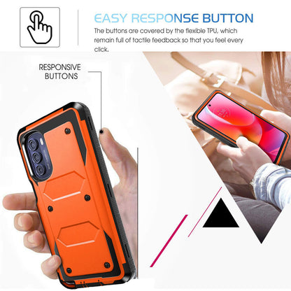 For Moto G Stylus (2022) Case Slim Shockproof Cover + Tempered Screen Protector
