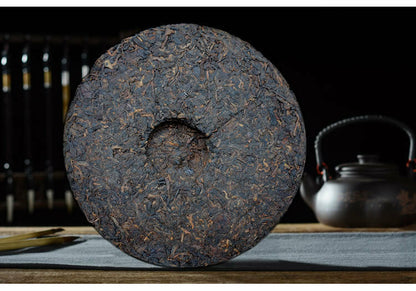 1998 Tong Chang Huang Ji Yuan Cha Aged Ripe Puer Tea Bulang Mt. Shu Pu Erh 357g