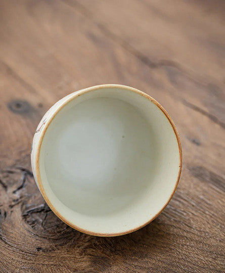 Ceramic Teacup deer Set of 2 Cups Chinese Kung Fu Tea Cup for Tea