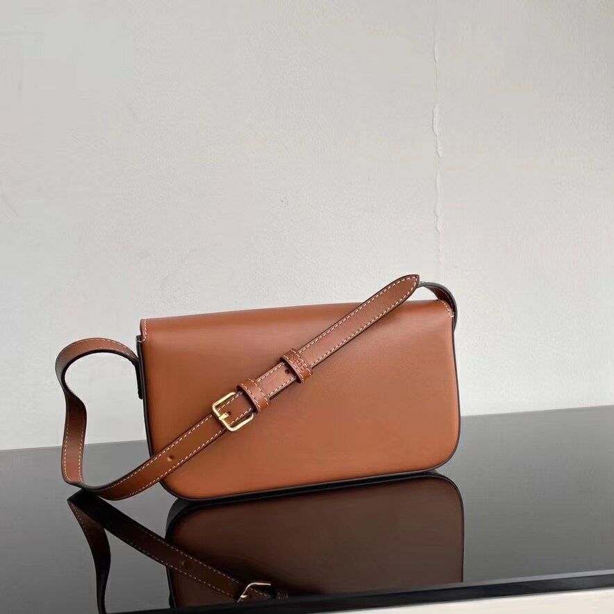 Genuine Leather Single Shoulder Bag Split Messenger Bag Luxury Small Square Bag