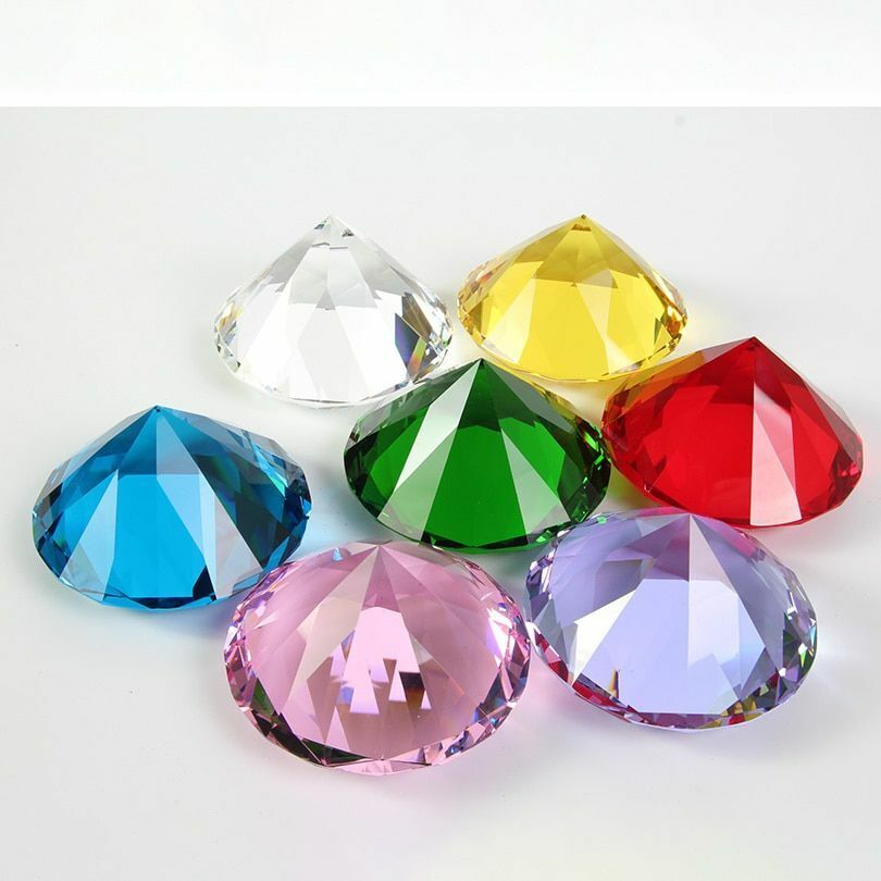 Crystal Diamond Big Glass Party Decoration Romantic Proposal Home Gift Fancy K9