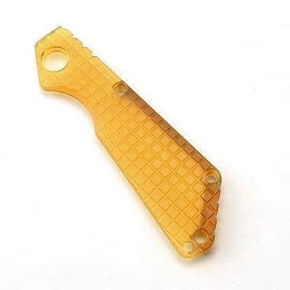 New 1PC Amber PEI Hand Thunder Pattern Handle Scale for STRIDER SNG NEW VERSION