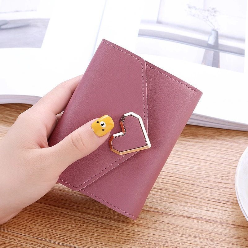 Small Purse Mini Wallet Money Bag Cute Pink Business Card Holder 13.5*9.5 CM 1PC
