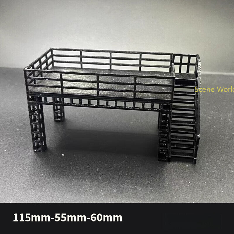 1/64 Parking Lot Model Car Display Stand Scene Building Model Accessory