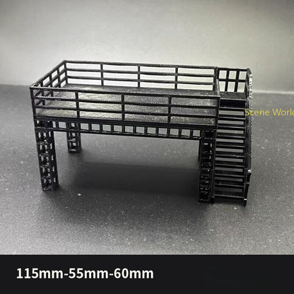 1/64 Parking Lot Model Car Display Stand Scene Building Model Accessory