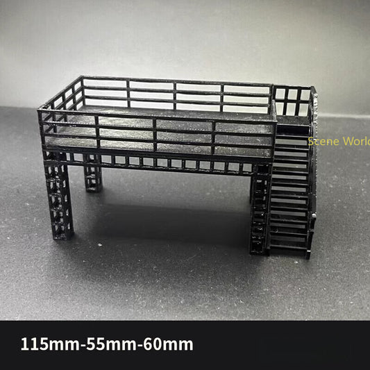 1/64 Parking Lot Model Car Display Stand Scene Building Model Accessory