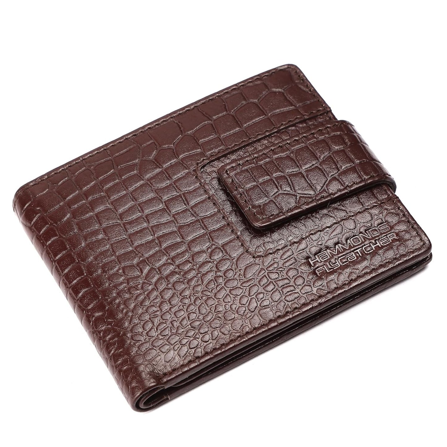 Brand New Authentic RFID Protected BrownBI-Fold Genuine Leather Mens Wallet
