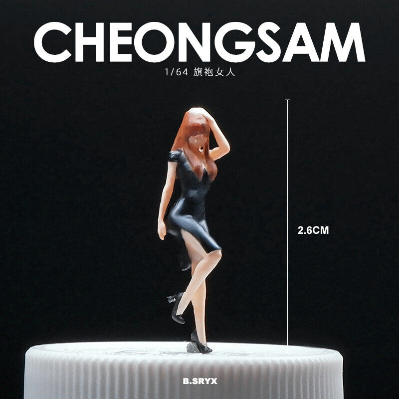 1/64 Figure Model Sexy Girl Model Boy Model City Street Mini Scene Doll