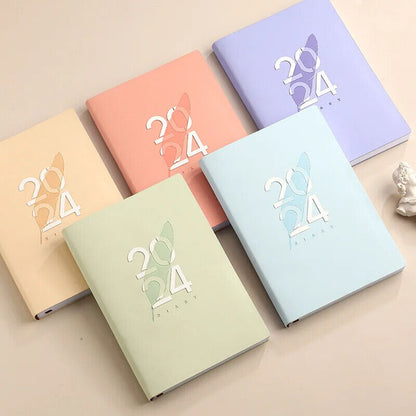 2024 Planner Notebooks A5 Agenda Journals Kawaii Notepad Diary Weekly To Do List