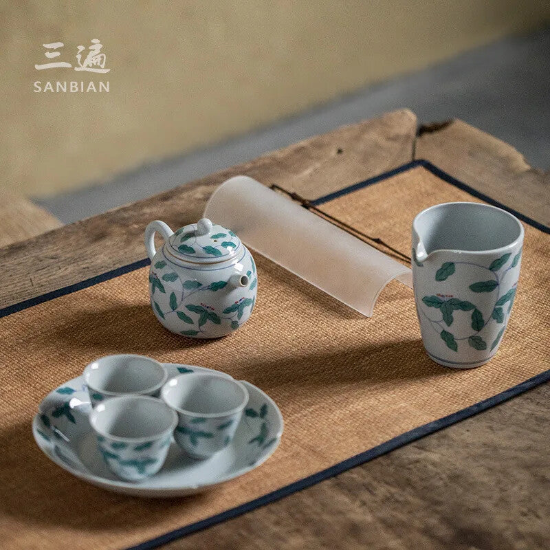 Jingdezhen Retro Blue White Teapot Kung Fu Teaware Single Pot Ceramic Household