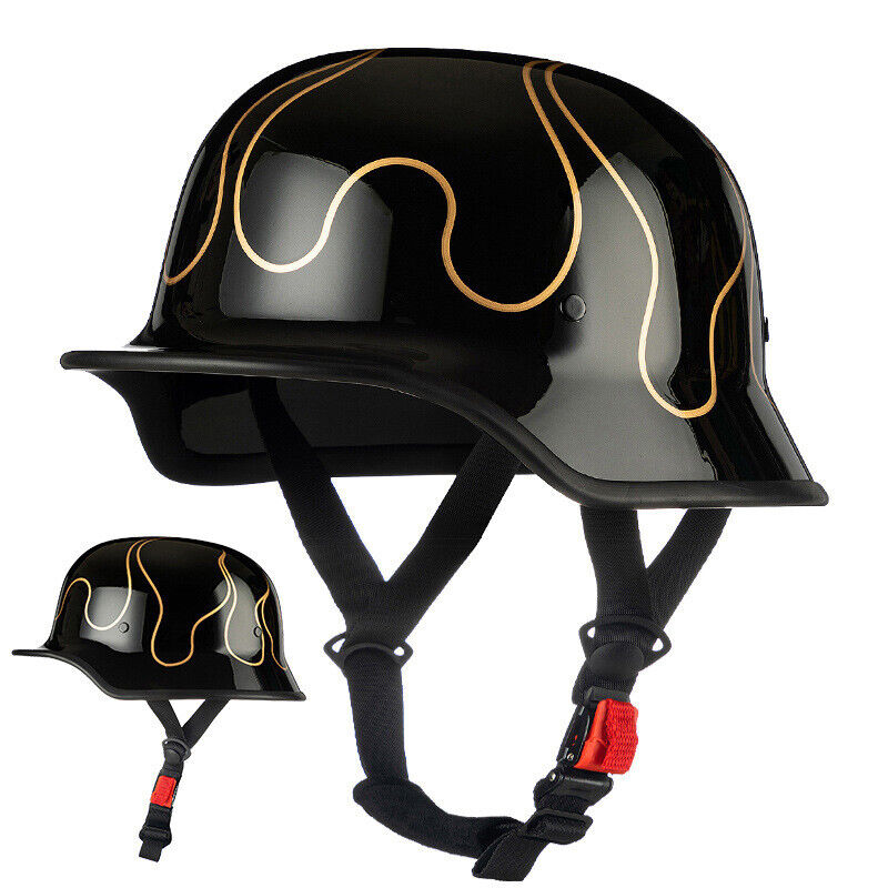 Retro German Style Motorcycle Half Helmet Men Women Helmet Duck Helmet Gift DOT
