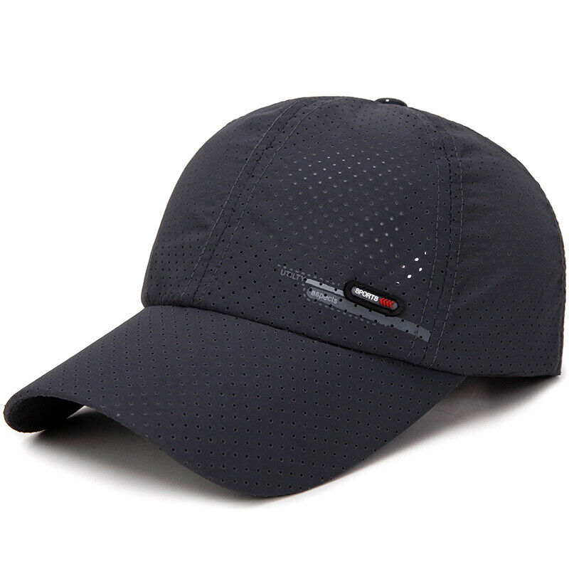 Unisex Breathable Mesh Hat Snapback HatAdjustable Quick Drying Hats Baseball Cap