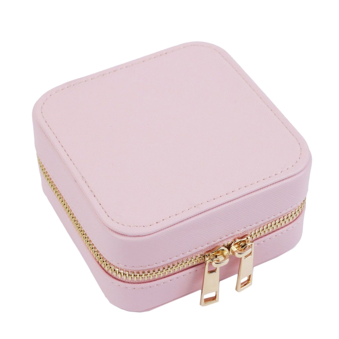 Customized Genuine Leather Earrings Ring Case Jewelry Storage Box 11.5*11.5*6 CM