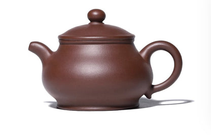 260cc chinese Yixing Handmade Zisha Purple clay Teapot Pan Hu Tea Pot