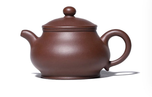 260cc chinese Yixing Handmade Zisha Purple clay Teapot Pan Hu Tea Pot