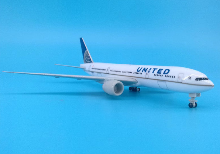20cm UNITED AIRLINES BOEING 777 Passenger Aircraft Diecast Plane Airplane Model