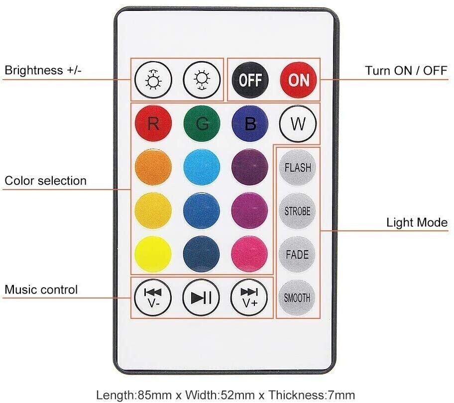 La Lampara Led Smart Altavoz Music Player De Control Remoto Wireless +12W RGB