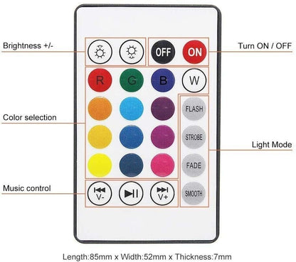 La Lampara Led Smart Altavoz Music Player De Control Remoto Wireless +12W RGB