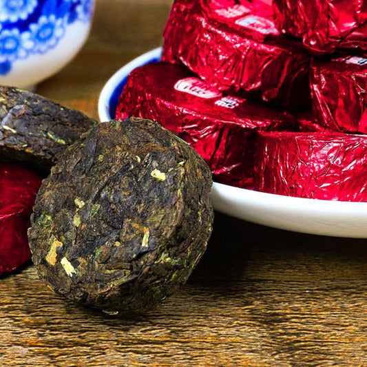 Yunnan Nuoxiang Pu'er Tea Small Tuocha Cake Ripe Tea Grain Packed Black Tea 250g