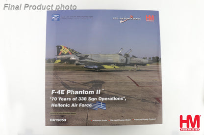 1:72 HM F-4E Phantom II "70 Years Hellenic Air Force Fighter Diecast Plane Model