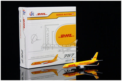 1:400 JC Wings DHL AIR AUSTRIA BOEING 757-200PCF Aircraft Diecast Airplane Model