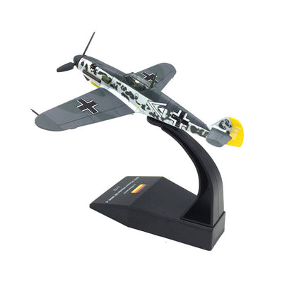 1/72 WW2 BF109 Fighter Aircraft Military Model Diecast Plane Ornament Craft Gift