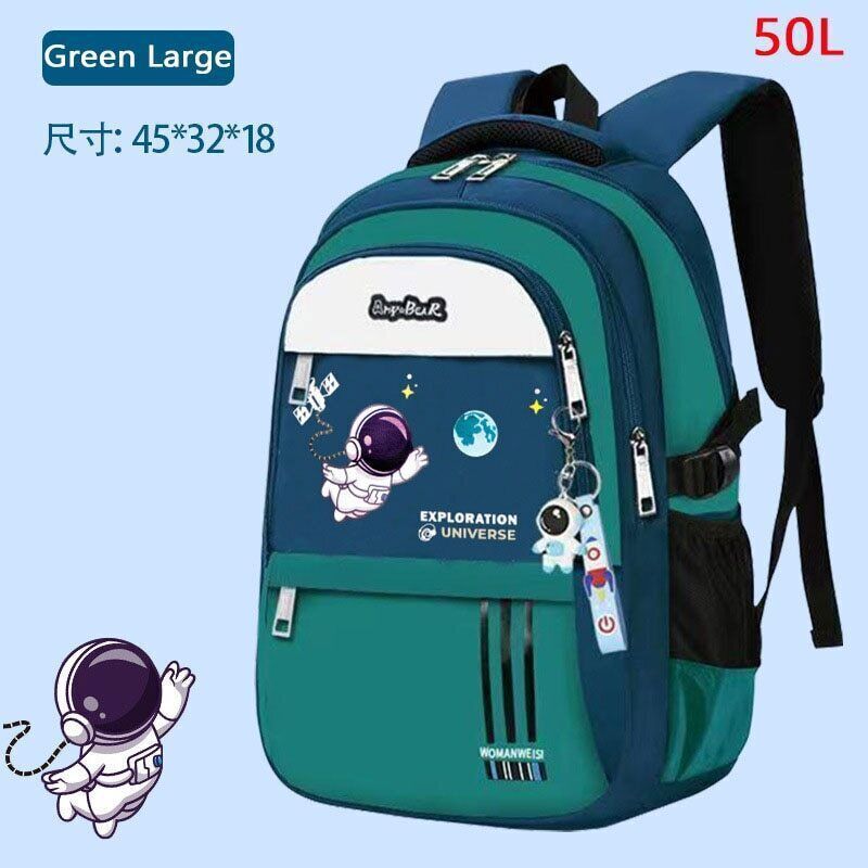 50L Schoolbag Primary School Students Spine Protection Super Light Backpack Boys