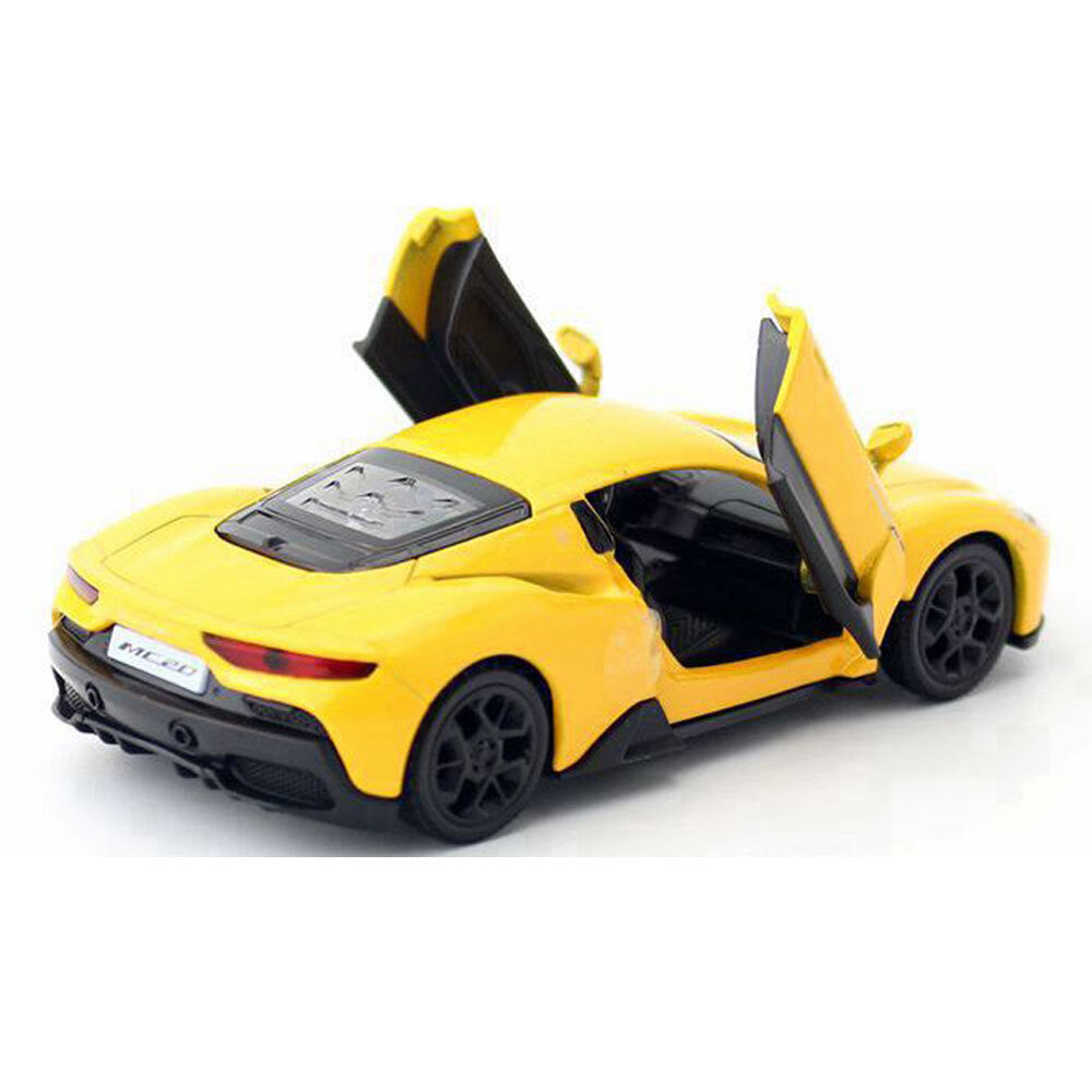 1/36 Scale Maserati MC20 Model Car Diecast Toy Vehicle Kids Toys for Boys Yellow