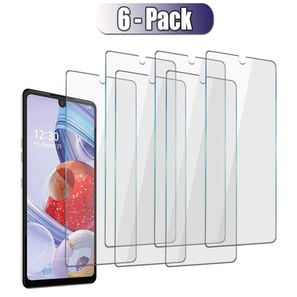 For LG Stylo 6 Glossy Thin Fit Transparent Tempered Glass Clear Screen Protector