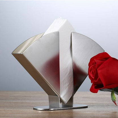 Napkin Holder 20x5x15cm Stainless Steel Tissue Serviette Vertical Dispenser Rack