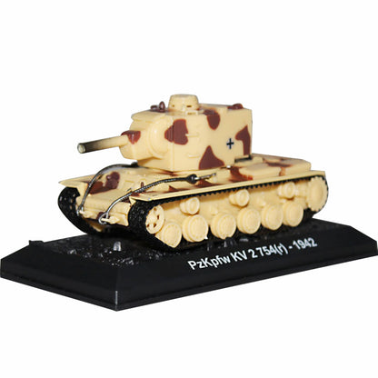 1/72 Scale WWII German Army KV-2 Heavy Artillery Tank Finished Model Toy Gift
