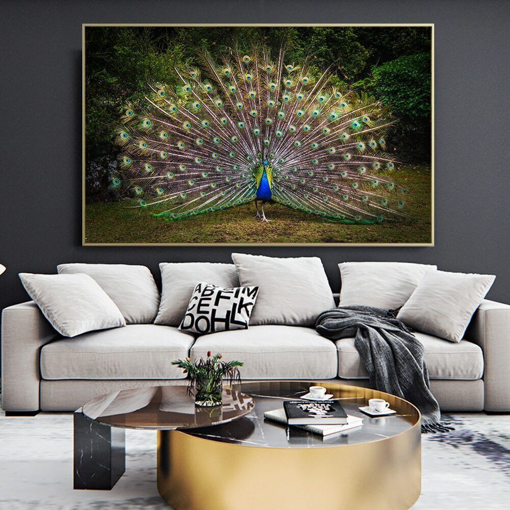Peacock Print Art Wall Art Picture Posters Animal Canvas Painting Home Decor Art