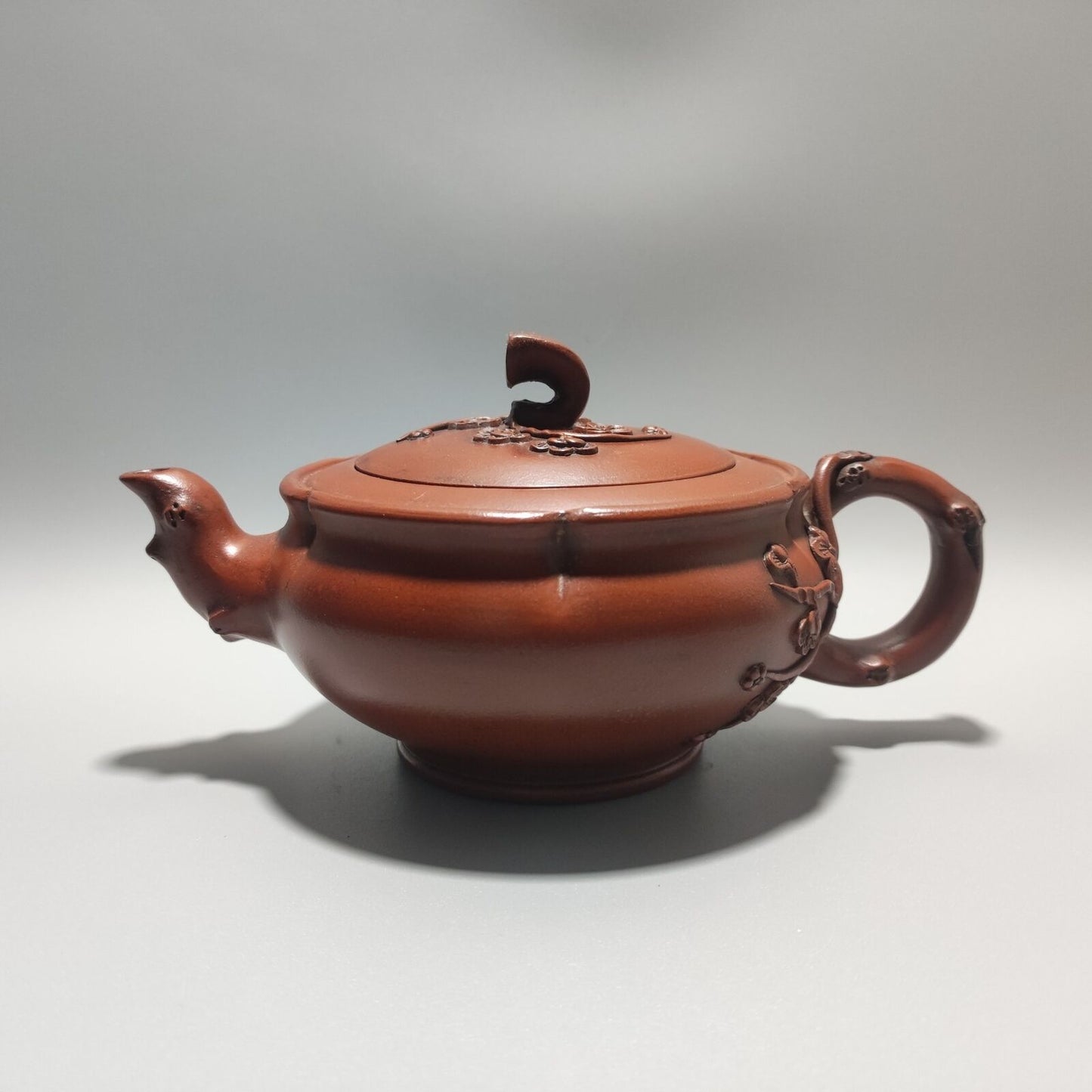 Vintage China Yixing Purple Clay Teapot Zisha Ceremony Nice Plum Blossom Teaware