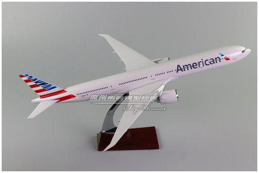 47CM American BOEING 777 N776AN Passenger Airplane Resin Aircraft Plane Model