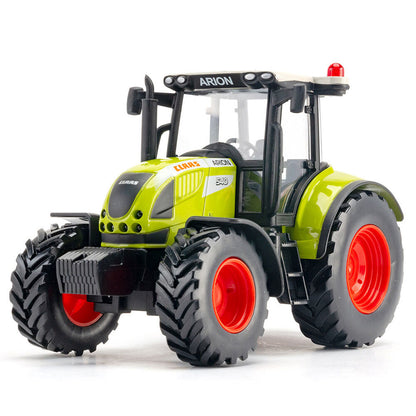1/32 Farm Tractor Toy with Wood Transport Trailer Diecast Model Toy Vehicle