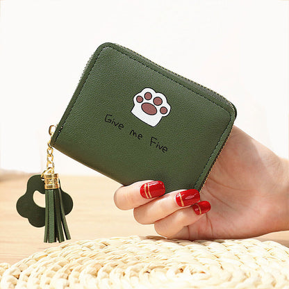 Fashion Small Women Zipper Wallet Leather Coin Bag Credit Card Mini Purse Clutch